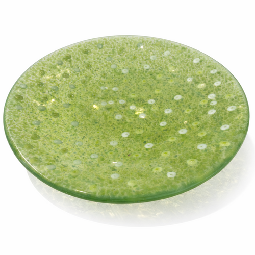 Spring Green Hand-Crafted Glass Bowl